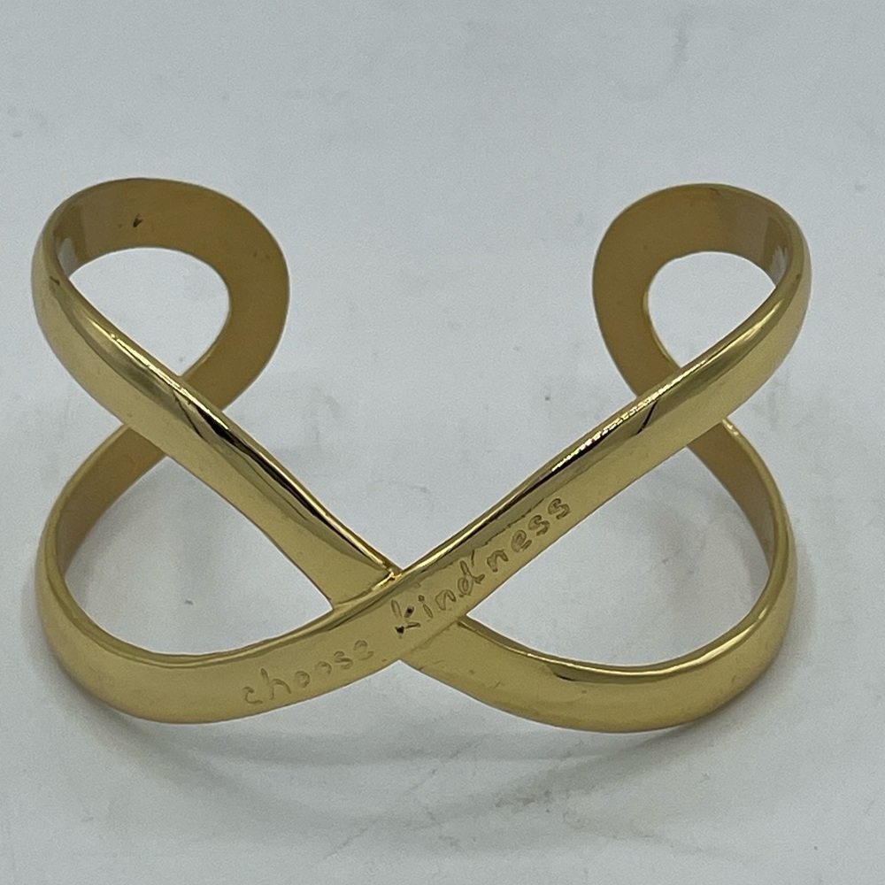 Rustic Cuff Gold Tone Cuff Bracelet.